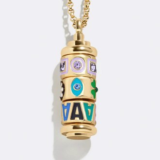 BaubleBar Custom 360 Spinner Charm Necklace