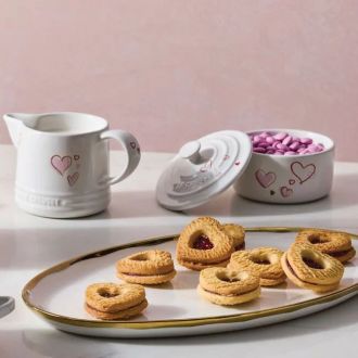 Le Creuset Mon Coeur Collection Signature Cream and Sugar Set