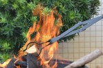 outdoor fireplace tongs