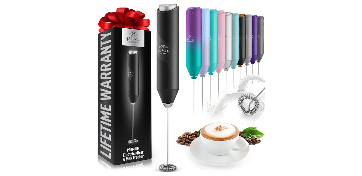 Zulay Kitchen Powerful Milk Frother Wand Zulay Kitchen Powerful Milk Frother Wand