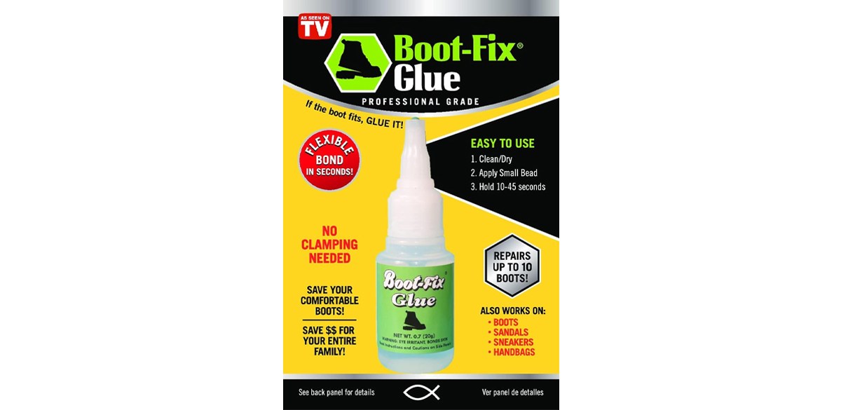 Boot Fix Instant Professional Grade Shoe Repair Glue Boot Fix Instant Professional Grade Shoe Repair Glue