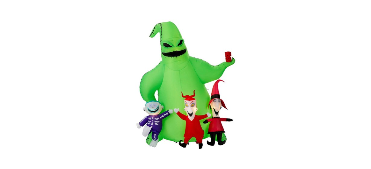 Best 9-Foot Oogie Boogie With Lock, Shock, and Barrel Halloween Inflatable Best 9-Foot Oogie Boogie With Lock, Shock, and Barrel Halloween Inflatable