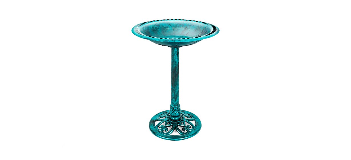 Best Choice Products 28-Inch Polyresin Vintage Garden Bird Bath Best Choice Products 28-Inch Polyresin Vintage Garden Bird Bath