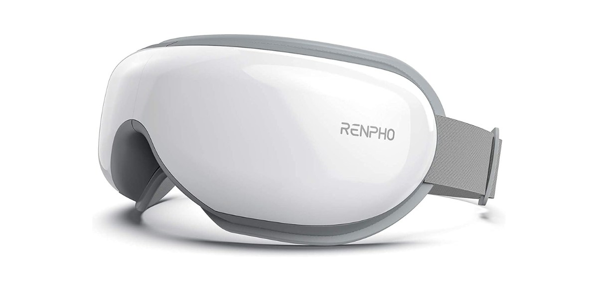 Renpho eyeris eye massager on white background Renpho eyeris eye massager on white background