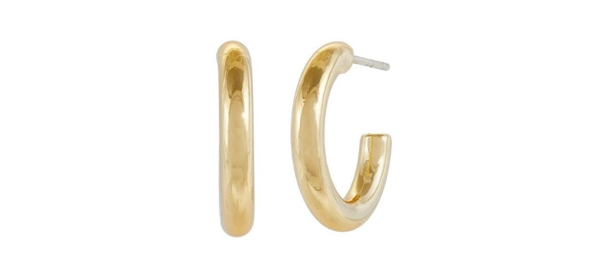 Madewell Women's Chunky Small Hoop Earrings Madewell Women's Chunky Small Hoop Earrings