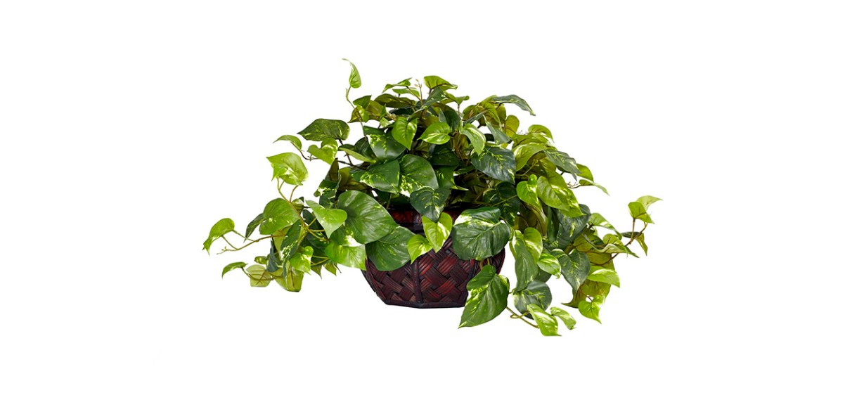 Nearly Natural Silk Pothos with Decorative Vase Nearly Natural Silk Pothos with Decorative Vase