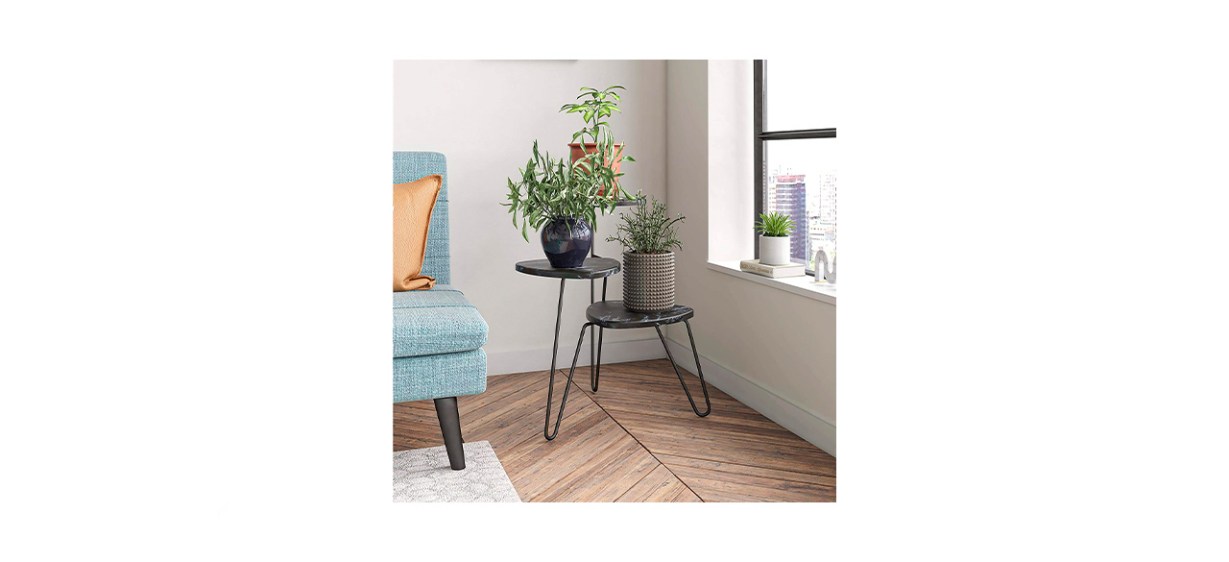 Best Novogratz Athena Marble Plant Stand Best Novogratz Athena Marble Plant Stand