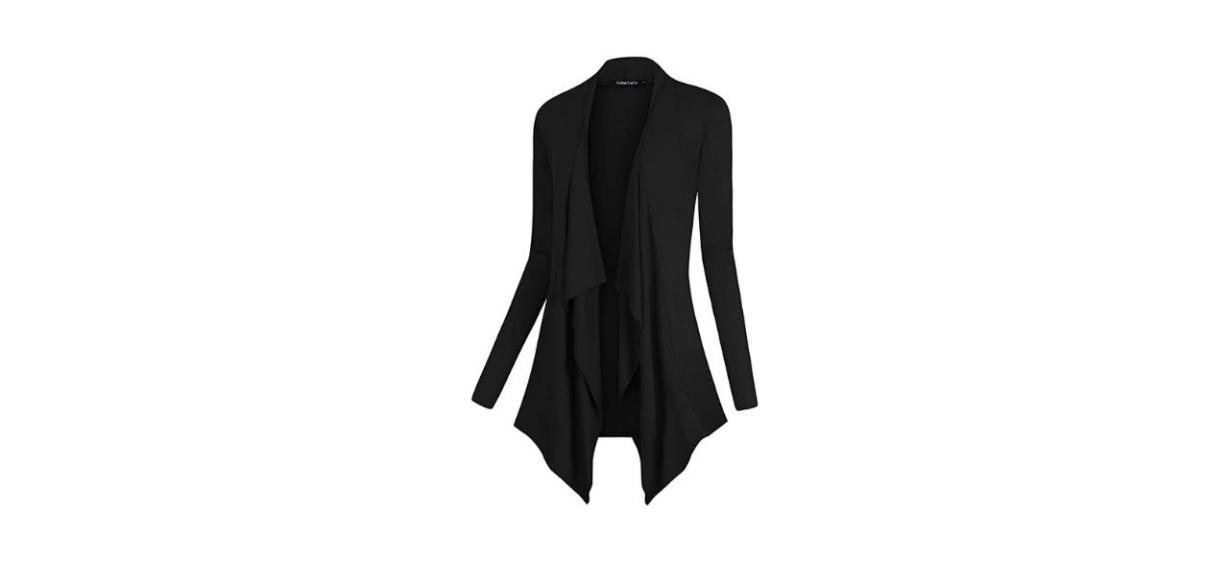 Urban CoCo Women's Drape-Front Open Cardigan Urban CoCo Women's Drape-Front Open Cardigan