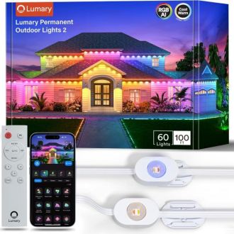 Lumary Smart Permanent Outdoor Lights 2 with Remote &amp; Slide-Base