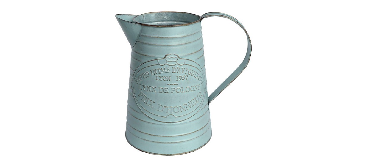 Apsoonsell Shabby Chic Metal Jug Vase