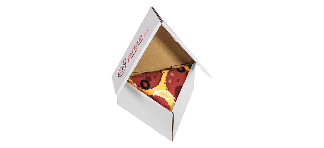 Best Rainbow Socks Pepperoni Pizza Socks Box