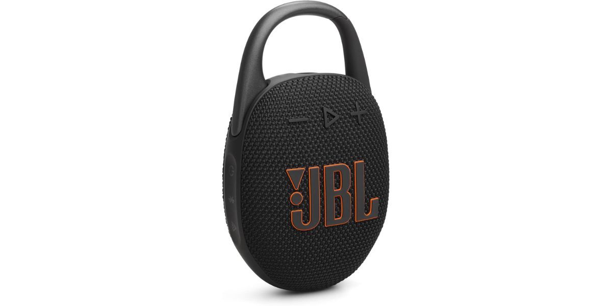JBL Clip 5 Bluetooth Speaker on white background