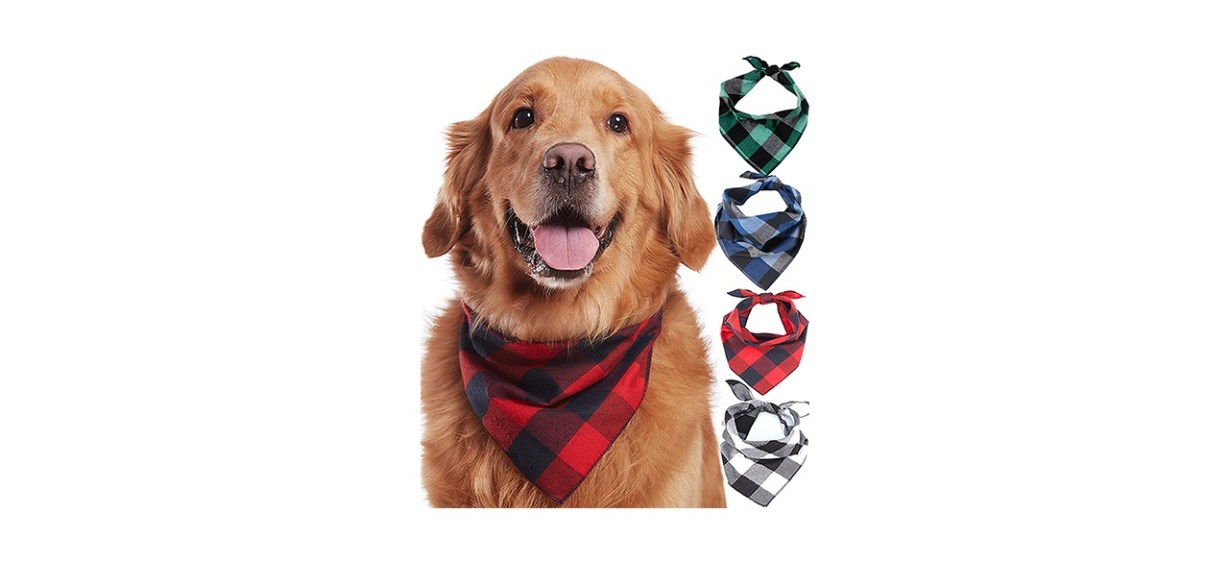 Odi Style Buffalo Plaid Dog Bandana