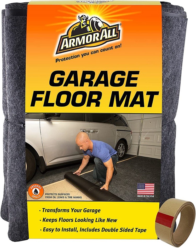Armor All AAGFMC17 Charcoal 17&#039; x 7&#039;4 Garage Floor Mat