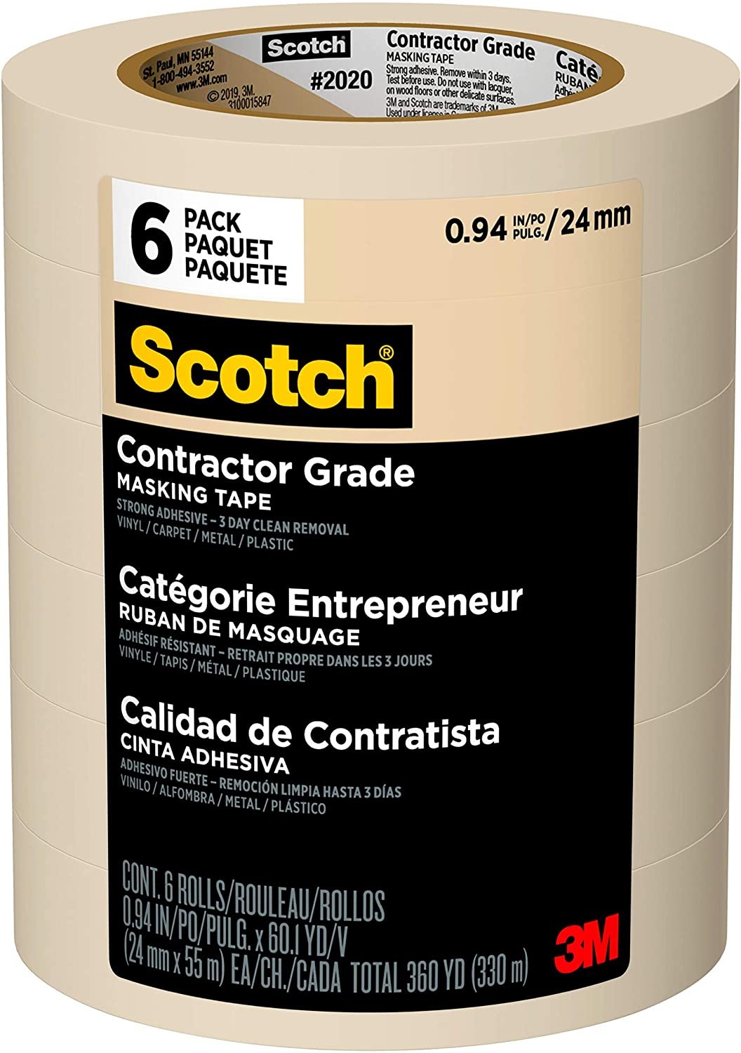 Scotch Contractor Grade Masking Tape