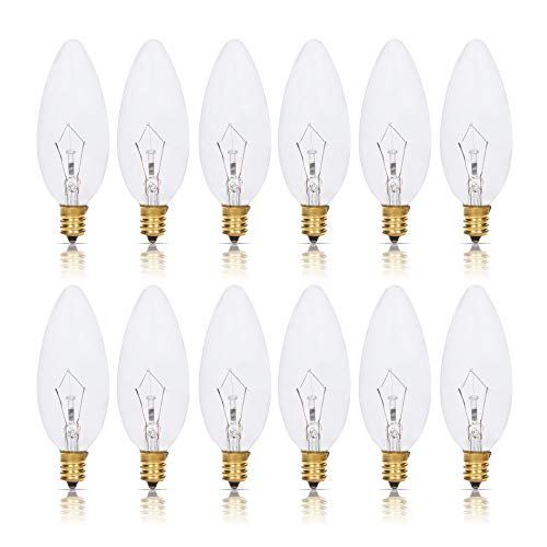 Simba Lighting Candelabra Torpedo Clear Light Bulbs