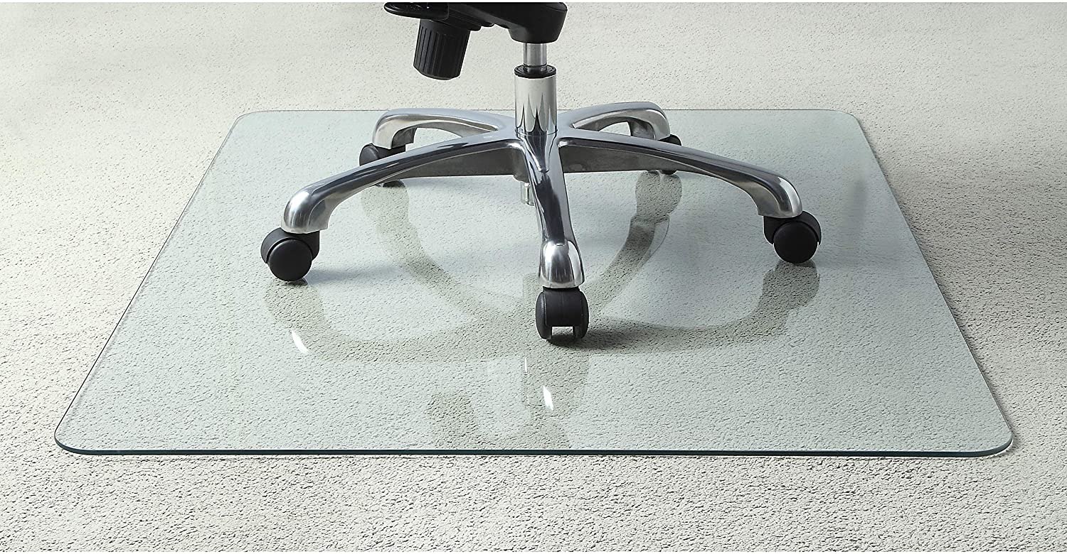 Lorell Tempered Glass Chair Mat