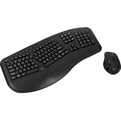 Adesso WKB-1500GB Wireless Ergonomic Desktop Keyboard