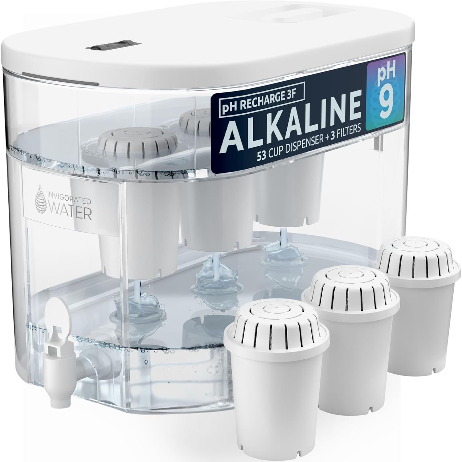 Invigorated Water Alkaline Countertop Water Filter Dispenser