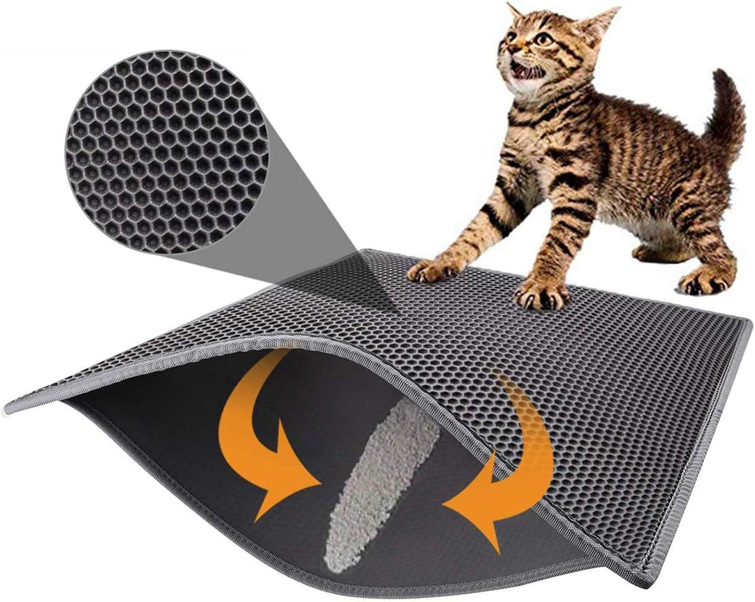 Pieviev Double Layer Cat Litter Mat