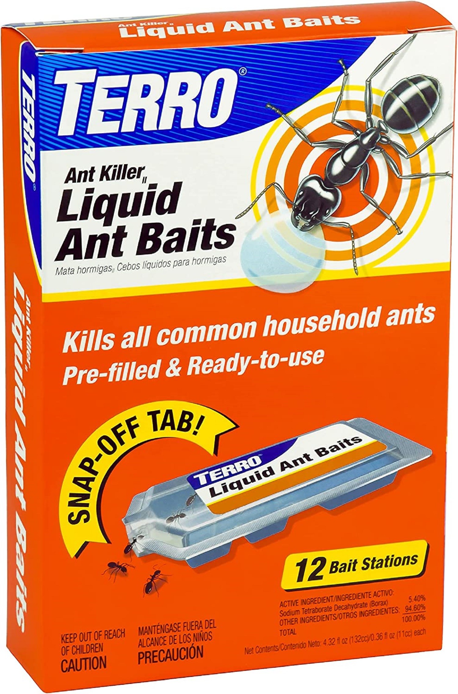 TERRO Liquid Ant Killer, 12 Bait Stations