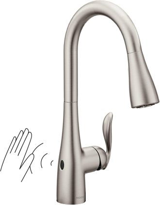 Moen Arbor Motionsense Wave-2 Sensor Touchless One-Handle Kitchen-Sink-Faucet