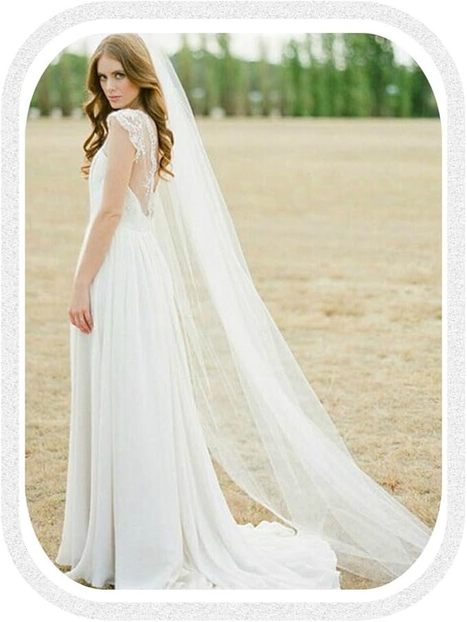 Unsutuo 1-Tier Cathedral Wedding Veil