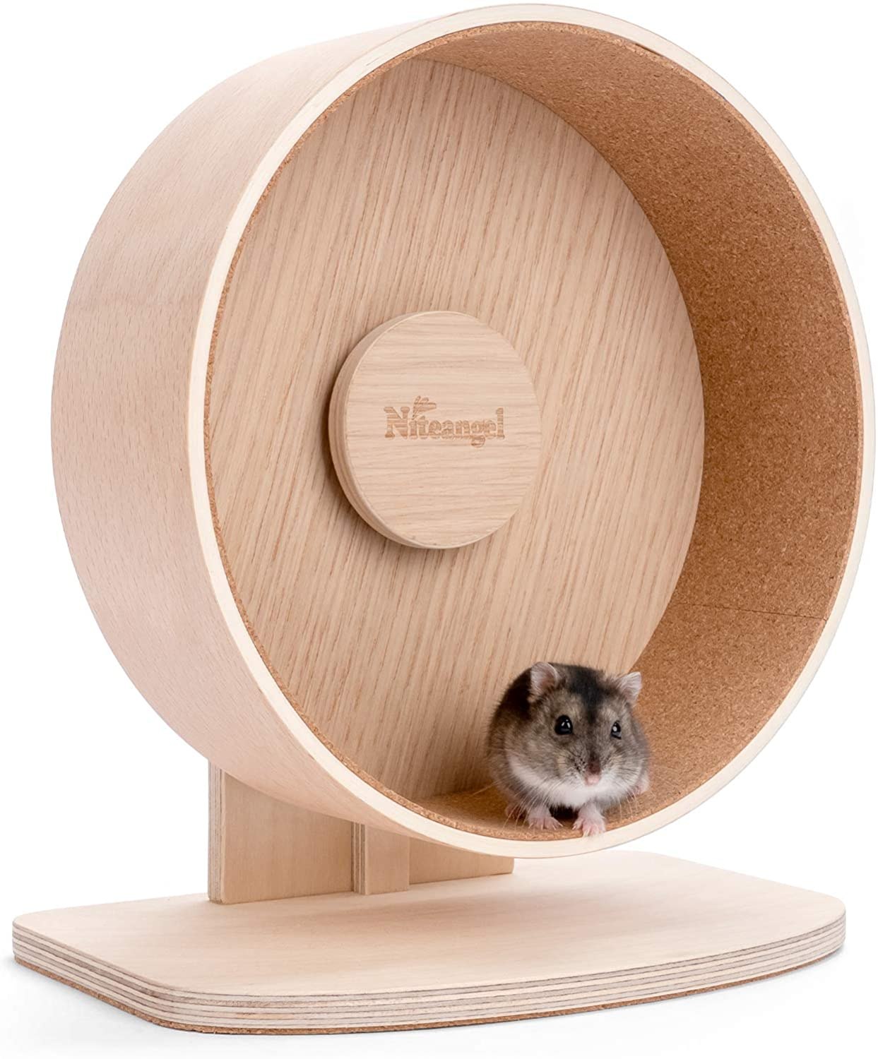 Niteangel Wooden Hamster Exercise Wheel