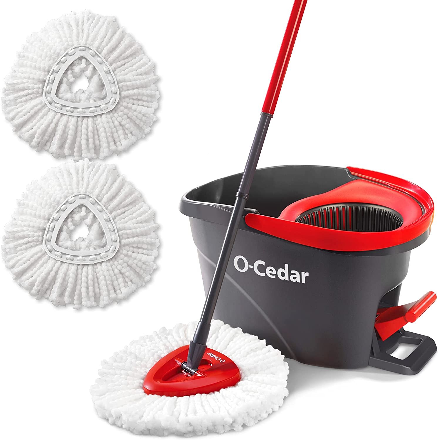 O-Cedar EasyWring Microfiber Spin Mop &amp; Bucket