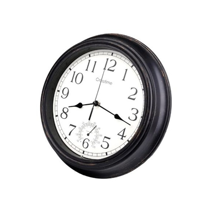 Crosstime 12-Inch Retro Indoor/Outdoor Clock