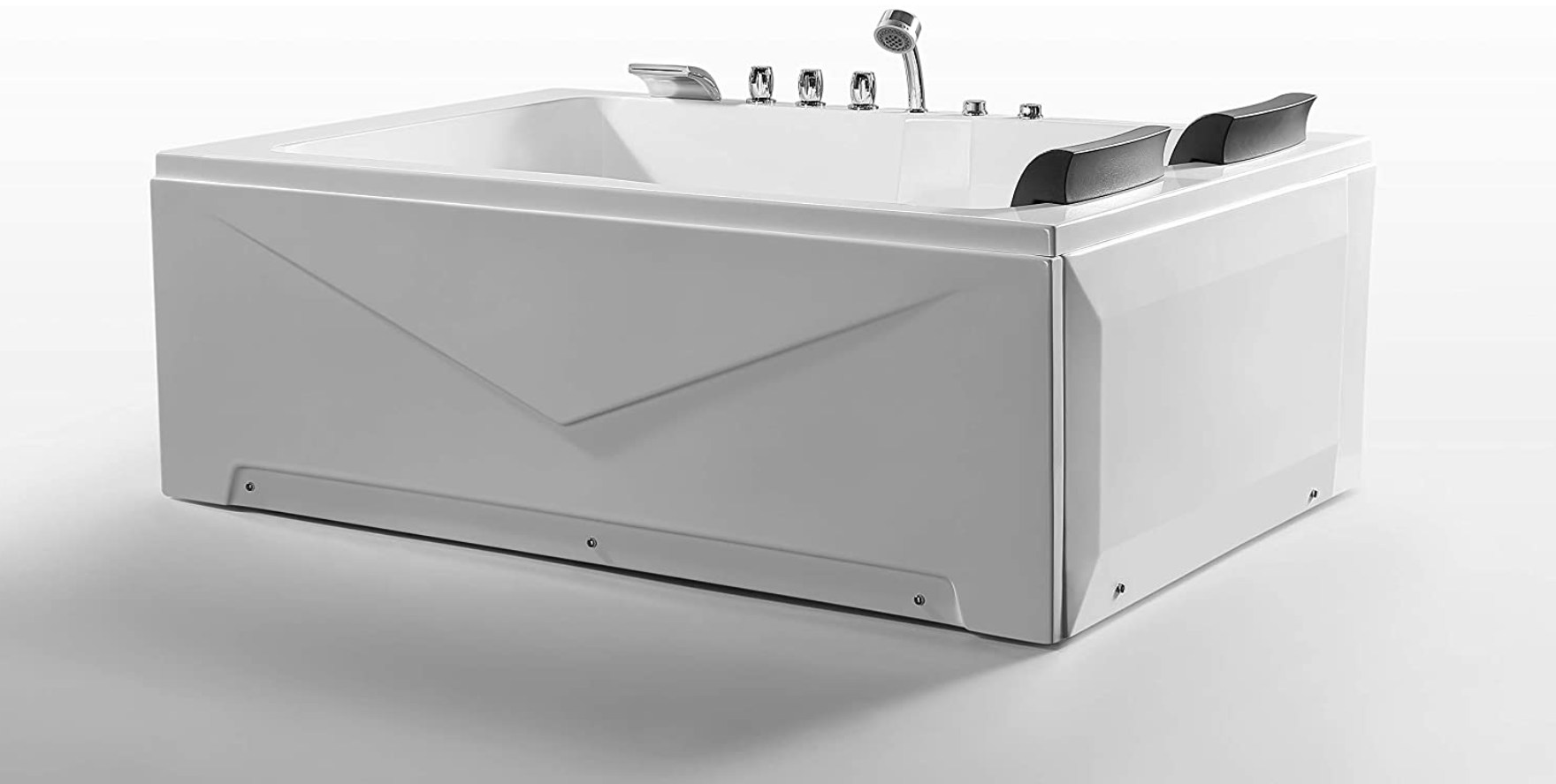 Empava 71&quot; Acrylic Alcove Whirlpool Bathtub