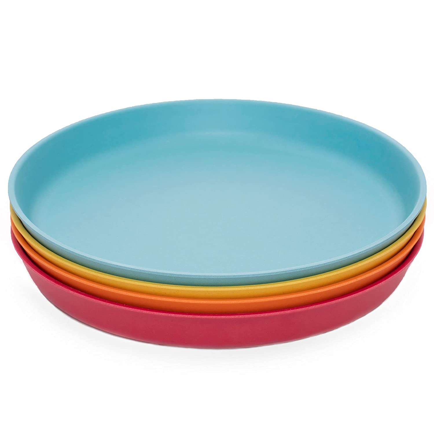 WeeSprout Organic Bamboo Toddler Plate Set